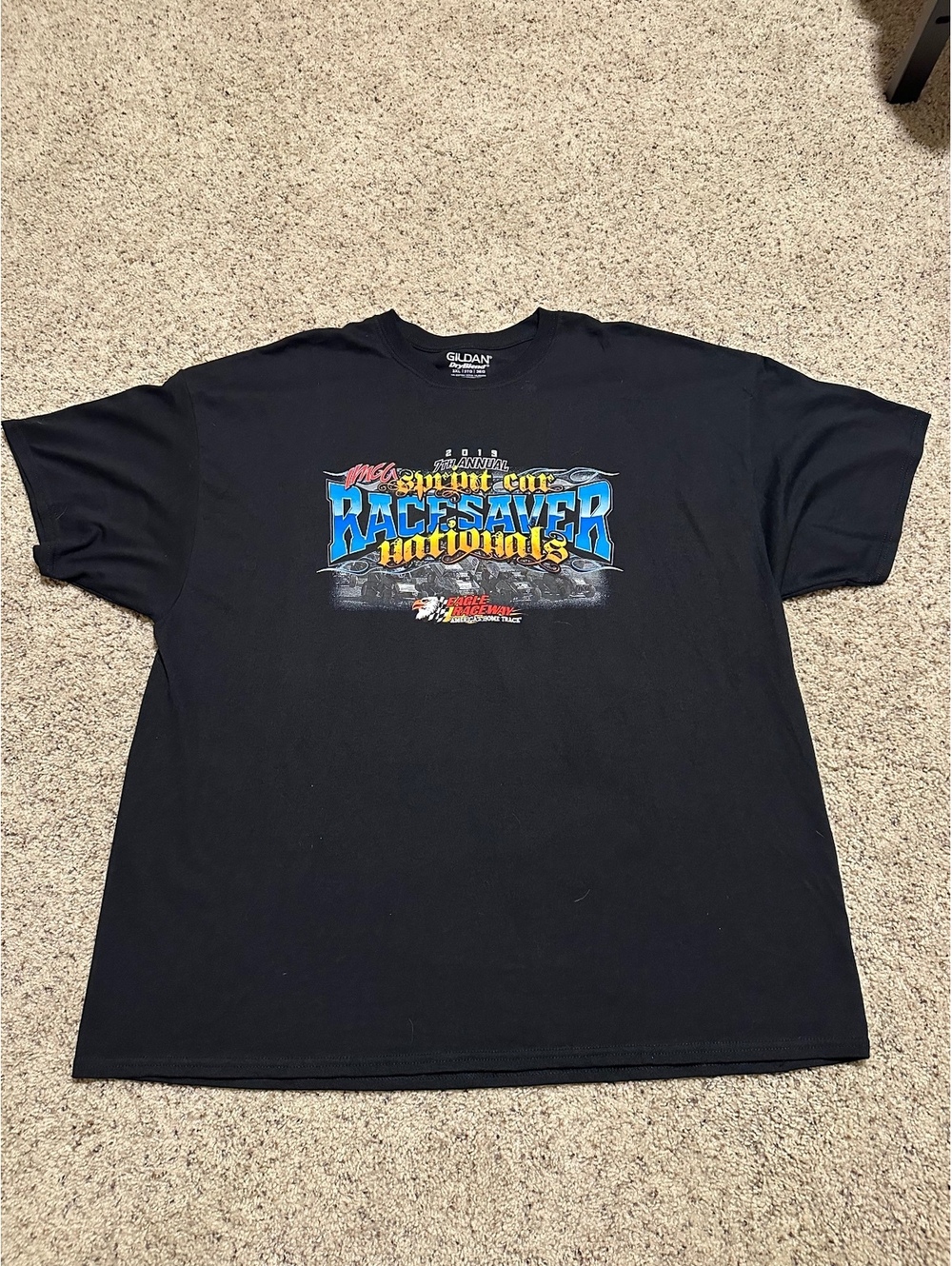 2019 Sprint Car RaceSaver Nationals Eagle Nebraska T-Shirt 3XL